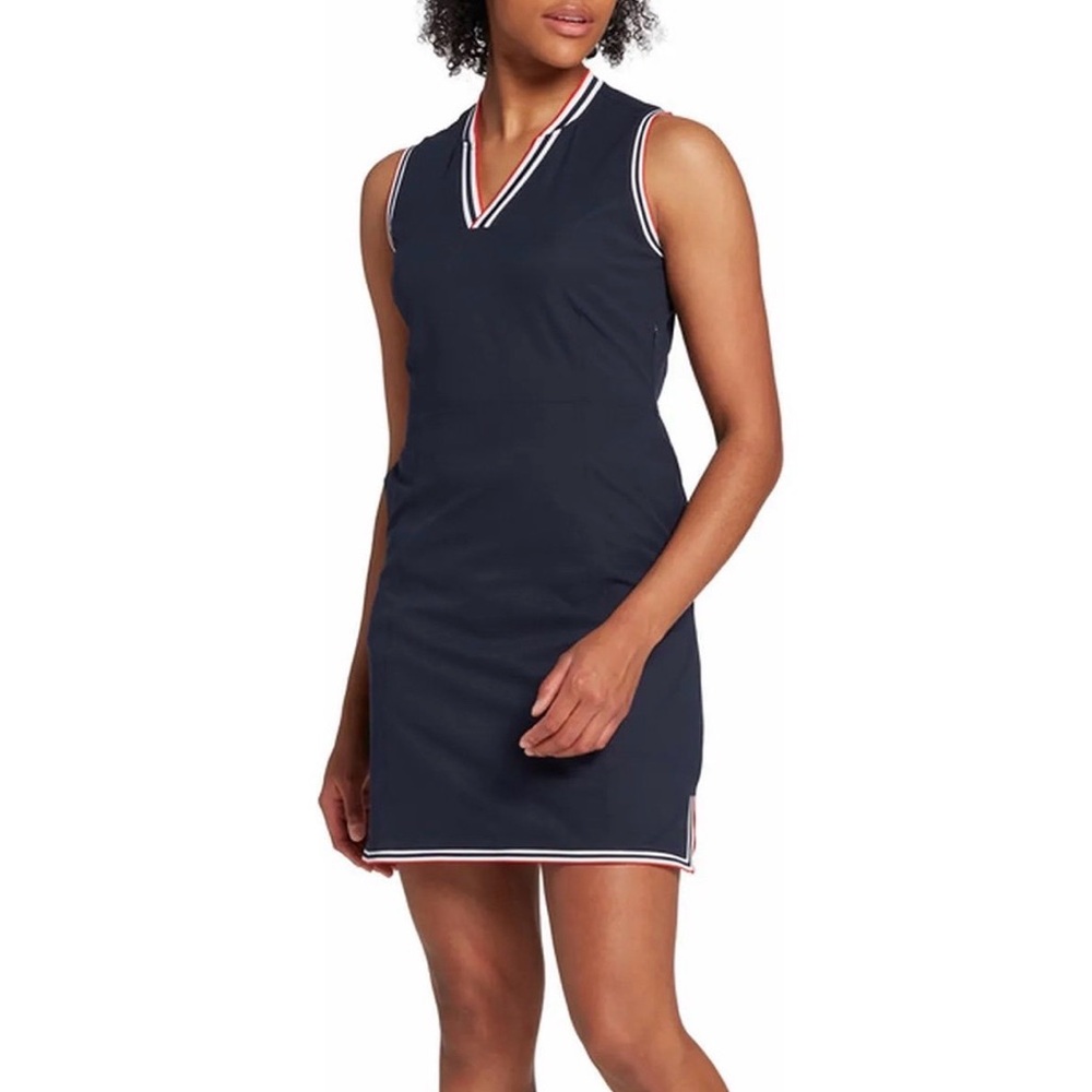 Lady Hagen HydroDri Golf Tennis Navy Red White Dress Size X Large